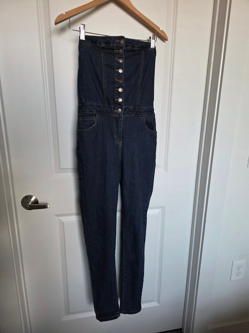 GJG Denim Strapless Jumpsuit
